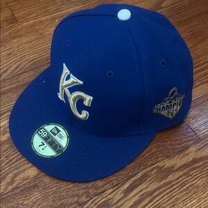 World Series 2015 Champion KC Baseball Fitted Hat NWT